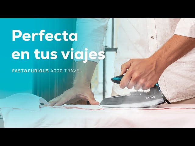 Ferro da stiro Cecotec Fast&Furious 4000 Travel 1200W doppio voltaggio vapore video