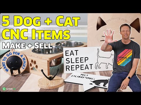 5 Dog + Cat CNC Router Items - Make + Sell