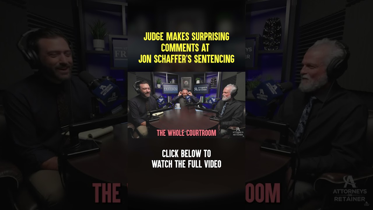 Judge's SURPRISING Words on Jon Schaffer's Sentence! Click below to watch the full video!