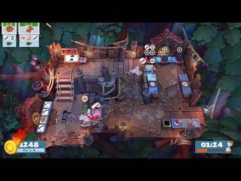 Overcooked 2 - Campfire Cook Off 2-2 - 2 players - Score: 2056