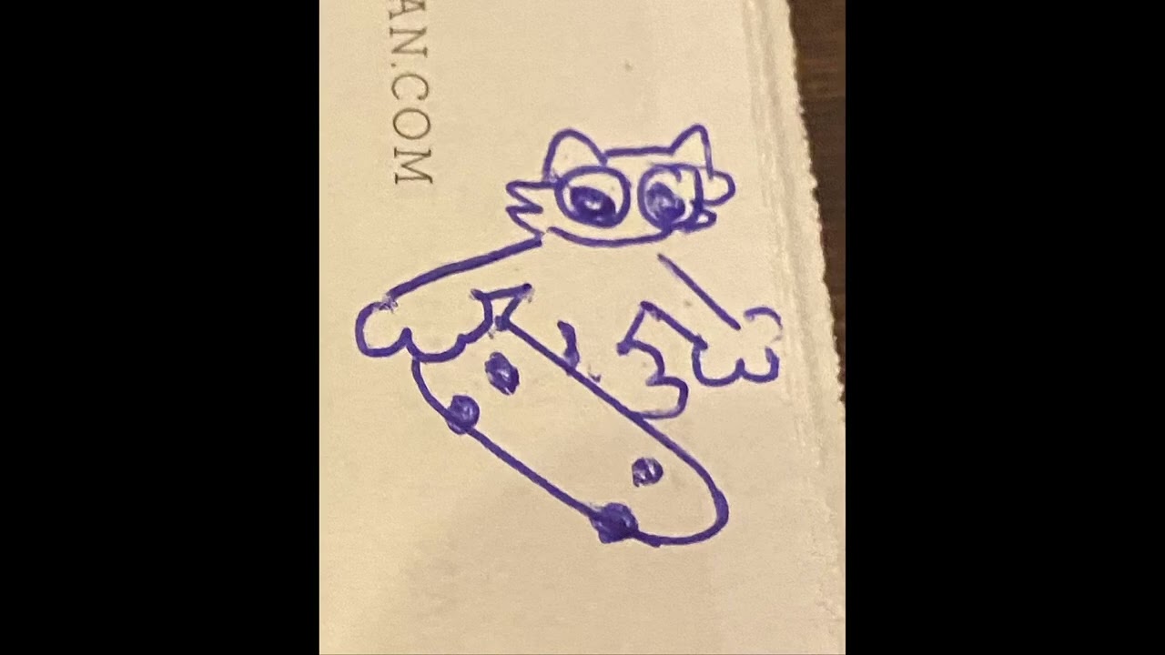 Silly cat drawing the describes me (not my drawings)😋