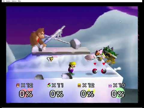 SMASH REMIX 1.4.0 - Wario vs DK vs Bowser vs Jigglypuff Extreme Sudden Death! Pokemon Wars