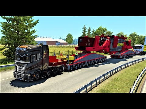Mega Transport | 260 Tons Oversize Load  |  ProMods 2.62 | Euro Truck Simulator2 |