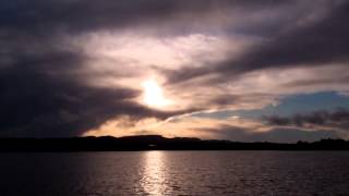 preview picture of video 'Autumn Setting Sun Loch Leven Kinross Perthshire Scotland'