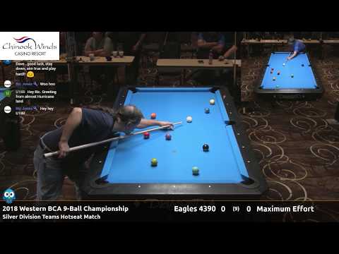Eagles 4390 vs Maximum Effort - 2018 Western BCA 9-Ball