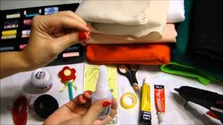 Dicas para iniciantes e material  que eu uso: feltro, linhas, agulhas, colas...