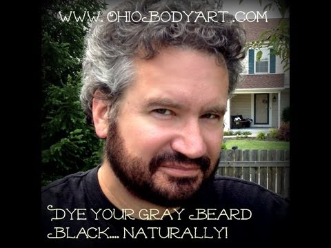 Color Your Gray Beard Black with Natural Henna and...