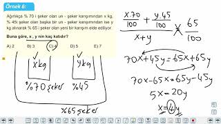 Eğitim Vadisi TYT Matematik 26.Föy Karışım Problemleri Konu Anlatım Videoları