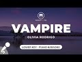 vampire - Olivia Rodrigo (Lower Key - Piano Karaoke)