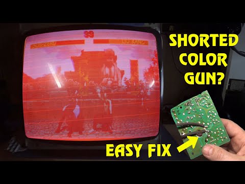 Arcade Monitor Repair 101 - Solution To A Shorted Color Gun