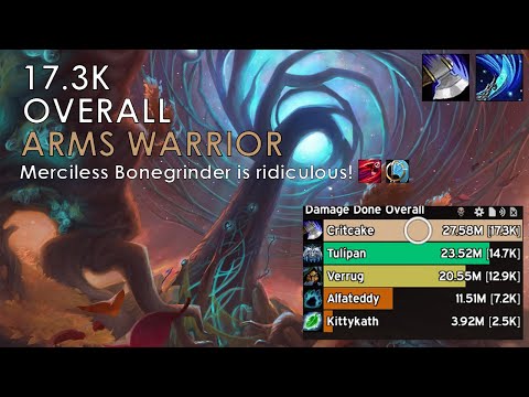 Mists +26 | 17.3K Overall DPS | Night Fae Arms Warrior
