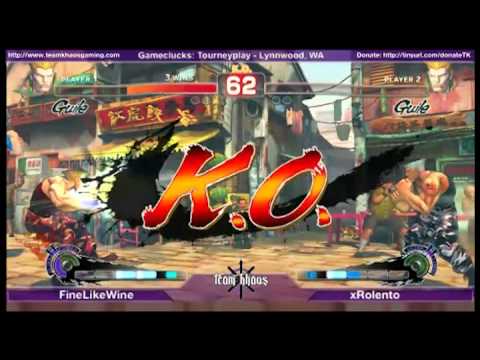 Tourneyplay March SSF4 Singles - FineLikeWine (GUI) vs xRolento (RYU/GUI) - Losers SemiFinals