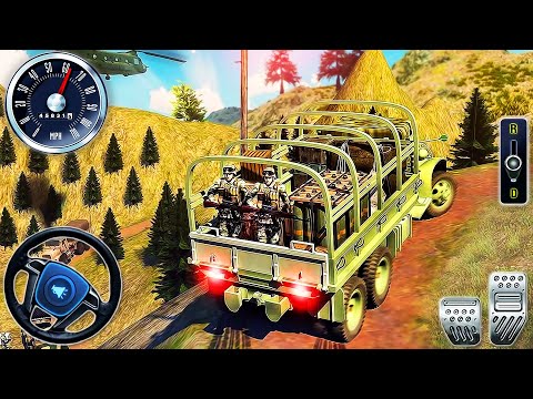 US Army Transport Truck Offroad Simulator - Hammer Vehicle Driving Mountain 3D - Android GamePlay