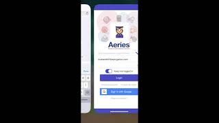 Aeries Mobile Portal - Username or Password Incorrect!