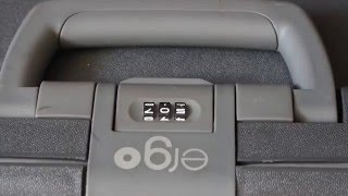 Opening the combination lock on ergo luggage without code