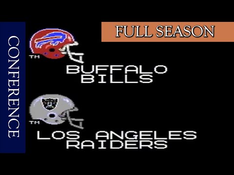 Tecmo Super Bowl NES Playthrough - AFC Championship Game Buffalo Bills vs Los Angeles Raiders