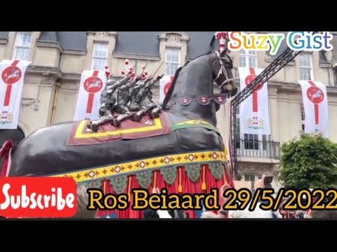Ros Beiaard traditional parade in Dendermonde Belgium - Let's mount the horse 