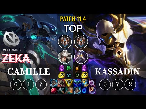 VG Zeka Camille vs Kassadin Top - KR Patch 11.4