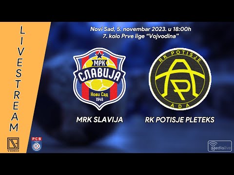 MRK SLAVIJA Novi Sad - RK POTISJE PLETEKS Ada (Full match Livestream) [05.11.2023.]