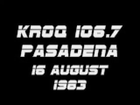 KROQ 106.7 Pasadena-L.A., 16 August 1983