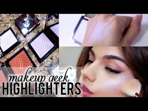 NEW MAKEUP GEEK HIGHLIGHTERS! + Full Face Swatches!