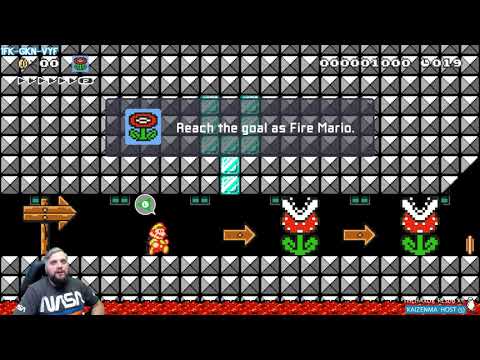 Mario Maker 2 -- 20 Seconds: Fire Flower Rush