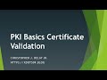 PKI Basics III Certificate Validation