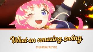 What an amazing swing - Tsunomaki Watame | Lyrics [KAN/ROM/ENG]