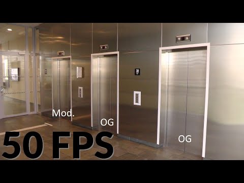 2001 KONE MonoSpace (2 OG, 1 MB: 2017 KONE) MRL-Traction elevators @ Råsundavägen 18, Solna