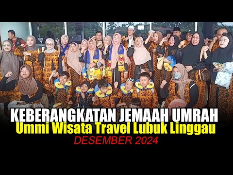 Keberangkatan Jemaah Umrah Ummi Wisata Travel Lubuk Linggau