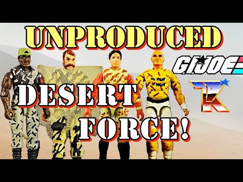Unproduced GI Joe Desert Force | 1990s GI Joe A Real Americam Hero Unmase Sub-Team