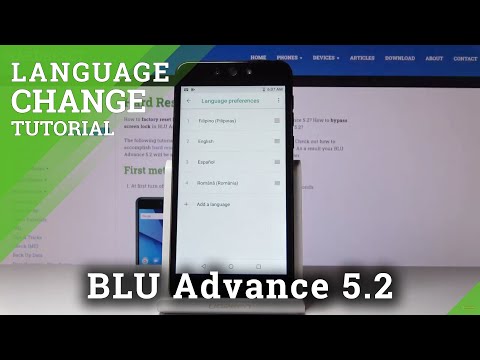 How to Change Language in BLU Advance 5.2 – Language Settings