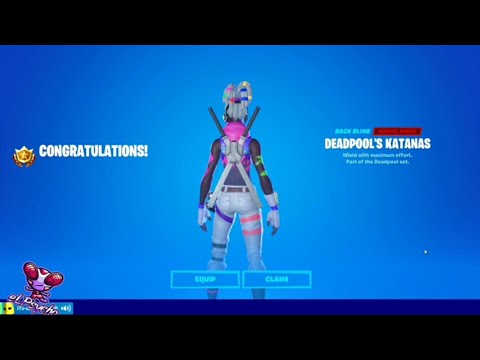 How to get Deadpool  katanas  backbling for free Fortnite