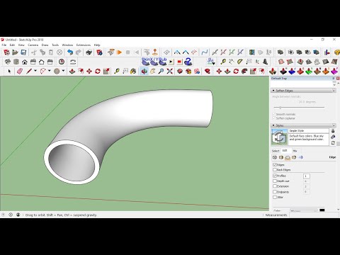 3D Pipe design in Sketchup