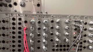 Video thumbnail for Doepfer a-101-6 Opto FET Filter Eurorack Module in Lowpass Mode Sequence by Tiefengrund