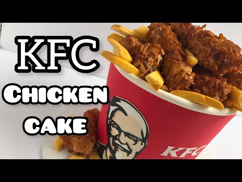 How to make fried chicken and chips bucket cake