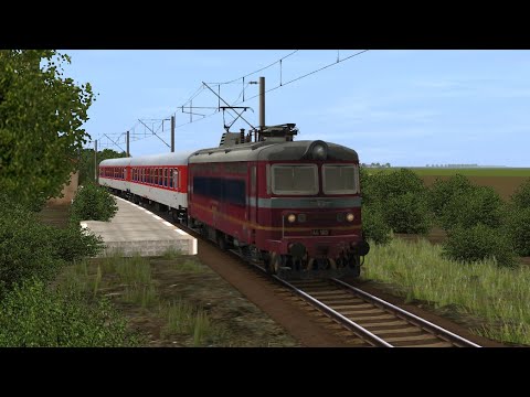 Trainz 12: Ruse - Gorna Oryahovitsa with passenger train and locomotive 44 160