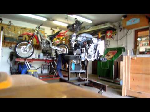 VW Käfer Typ 4 Motor 2,8 mit Typ 1 Gebläse Probelauf