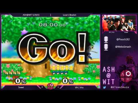 Melee Loser's Bracket ASH@WIT 5/29/15 - Sveet (Fox) vs VH | Vro (Marth)