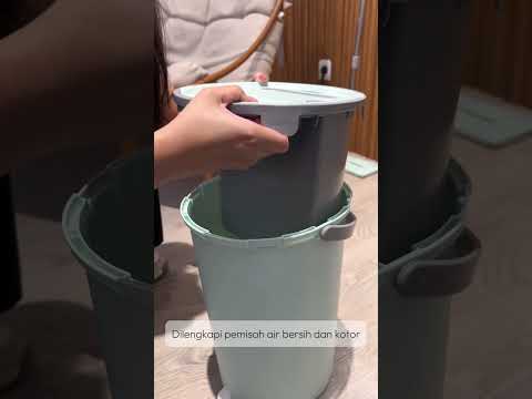 Gambar Proclean Set Alat Pel Squeeze Dengan Ember Peras - Hijau