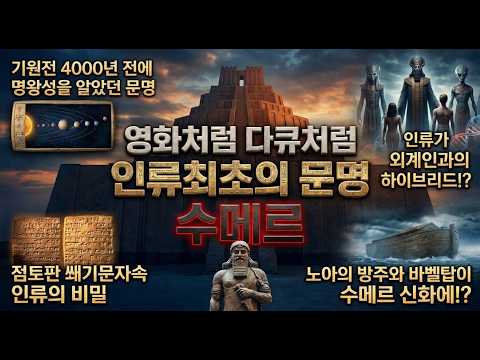 [인류최초 수메르 문명]과연 인류는 진화한것인가? 수메르 점토판 쐐기문자속 비밀여행! 기원전 4000년 메소포타미아 문명을 보다! 대홍수,바벨탑이 수메르 신화속에? 종교의 모태!