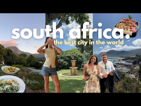 a week in south africa: 2025's BEST rated city in the world 🌤️ cape town & franschhoek travel vlog