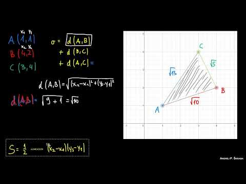 Perímetro y área del triángulo