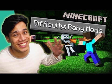 Beating Minecraft As A Baby | Minecraft Baby Mode