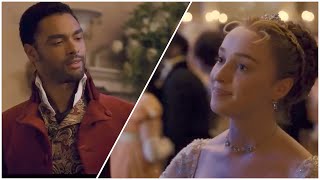 Simon & Daphne first meeting Scene | Bridgerton | Regé-Jean Page | Phoebe Dynevor | Nicola Coughlan