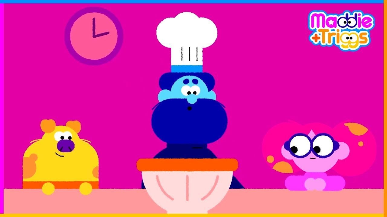 Let's mix it up! 🎶 Sing-Along with Maddie + Triggs + Dad as they bake a cake for Granny🧁