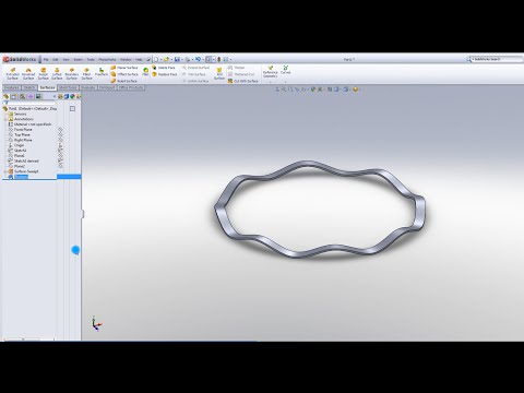 Solidworks tutorial- how to model a wave spring/washer