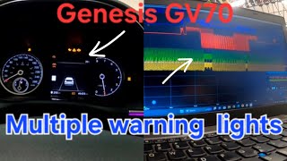 Genesis GV70 multiple warning lights - no communication TCM
