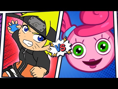 NARUTO VS MOMMY LONG LEGS | CARTOON BATTLE