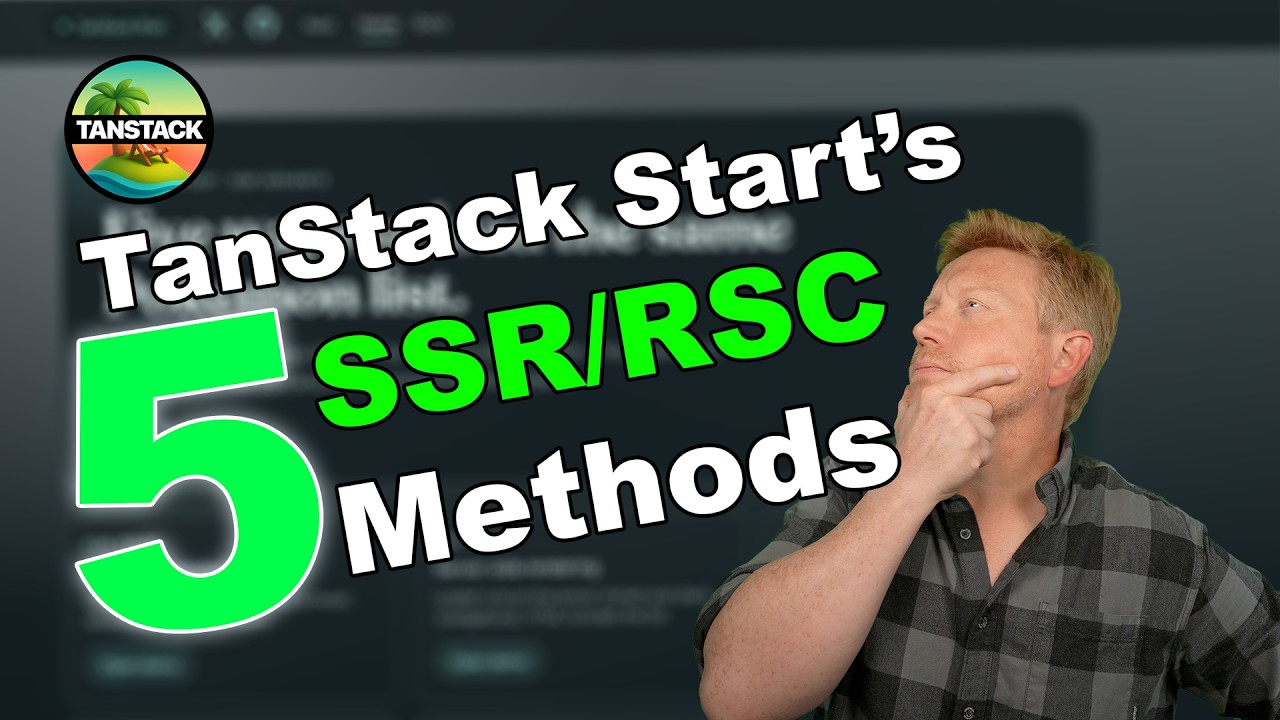 5 Ways To SSR/RSC on TanStack Start